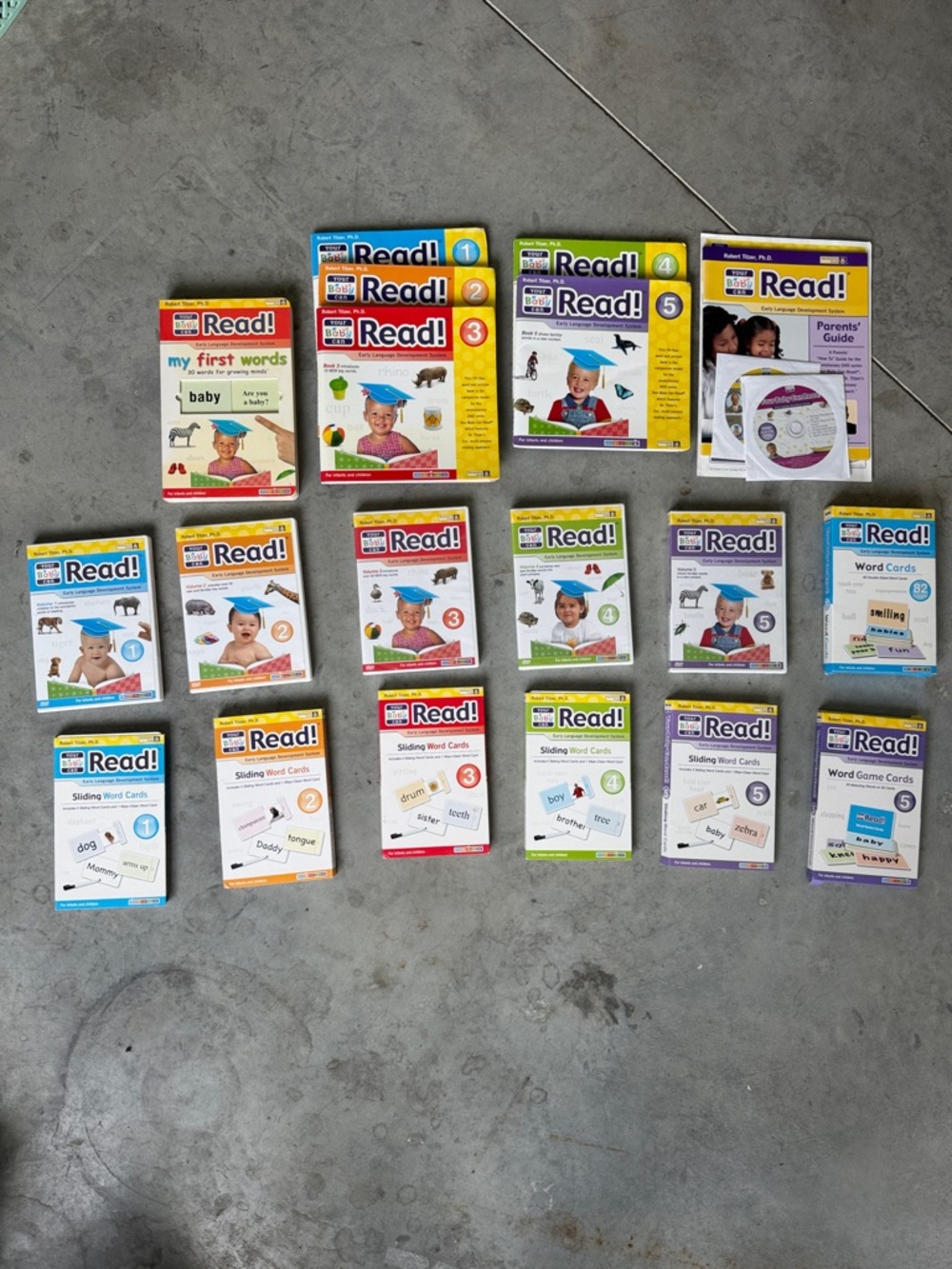 Your Baby Can Read Word Cards Books and DVDs Early Learning Robert Titzer PhD